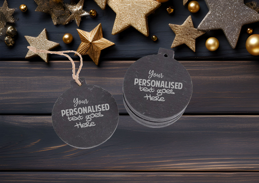 Festive Slate Bauble